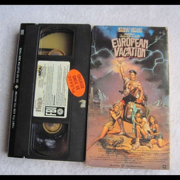 Chevy Chase Fletch National Lampoon European Vacation VHS CassetteTape Bundle $2 - Picture 1 of 7
